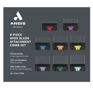 Andis 8-Piece Detachable Blade Comb Set